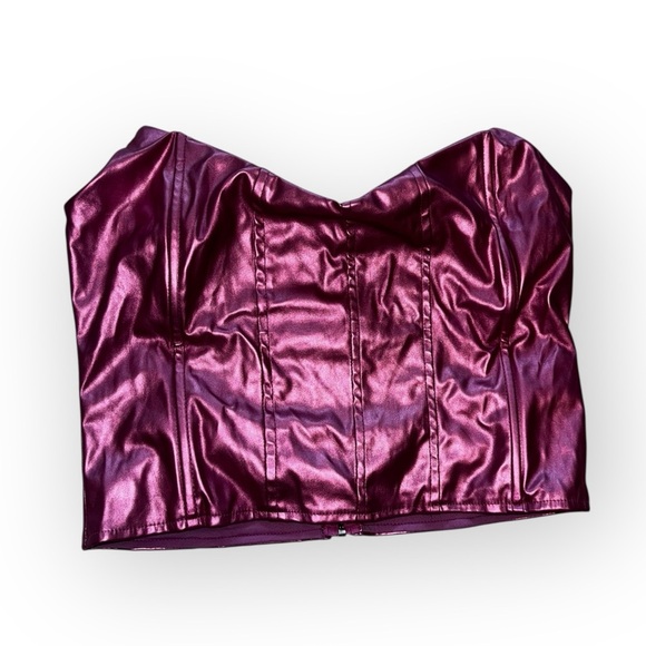 Club Babe Metallic Corset Top - Picture 3 of 6